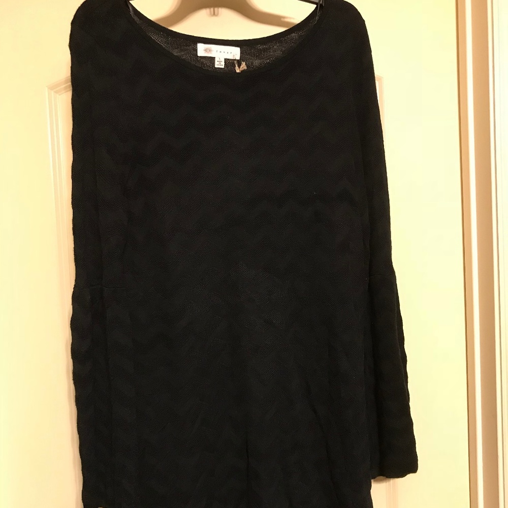 NWT Fever Chevron Long Bell Sleeve Sweater Large